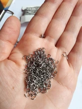 Lote de 200 anillos abiertos de 3, 4, 5, 6, 8 y 10 mm, accesorio para fabricar joyas, joyería personalizable