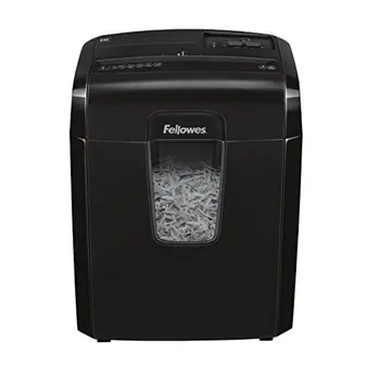 

Fellowes 8C-paper shredder, particle cutting, 8 sheets, Black