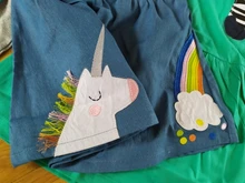 Poco Maven bebé verano. Ropa bebé niña ropa Color tejano de algodón unicornio Mini Color tejano Lolita la escuela faldas lindas para niños de 2-7 años