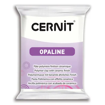 

Ce0880056 plastic polymer baked 'cernit opaline' 56 gr. (010 White)