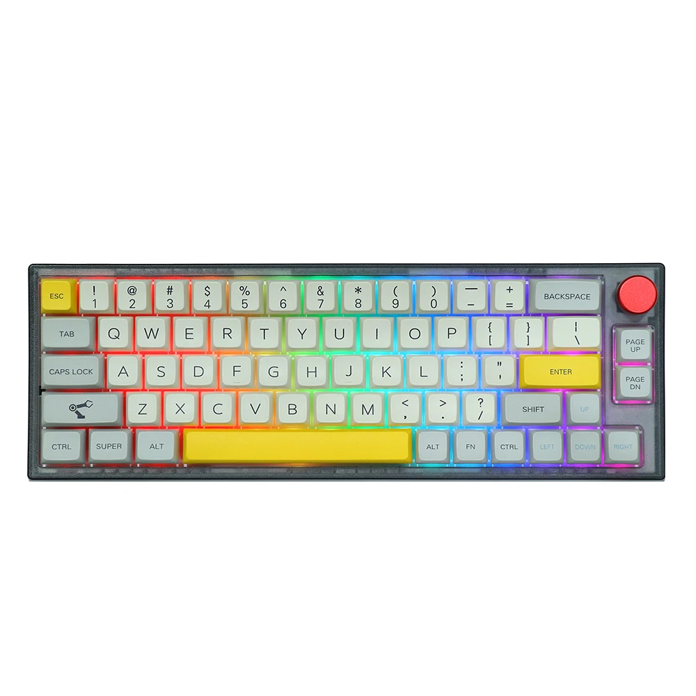 EPOMAKER TH66 60% популярная сменная клавиатура RGB 2 4 ГГц/Bluetooth 5 0/Проводная Беспроводная