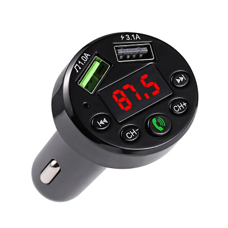 Car MP3 Player FM Transmitters Wireless Bluetooth Dual USB Handsfree Calling Fast Charging For Mobile Phone Tablet Transmitte | Автомобили