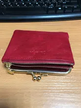 Cartera de piel sintética con broche corto para Mujer, monedero, tarjetero, a la Moda