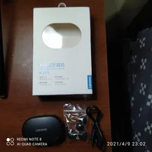 Lenovo-auriculares estéreo XT91 auriculares inalámbricos con Bluetooth para videojuegos, cascos TWS con reducción de ruido y micrófono, Control IA