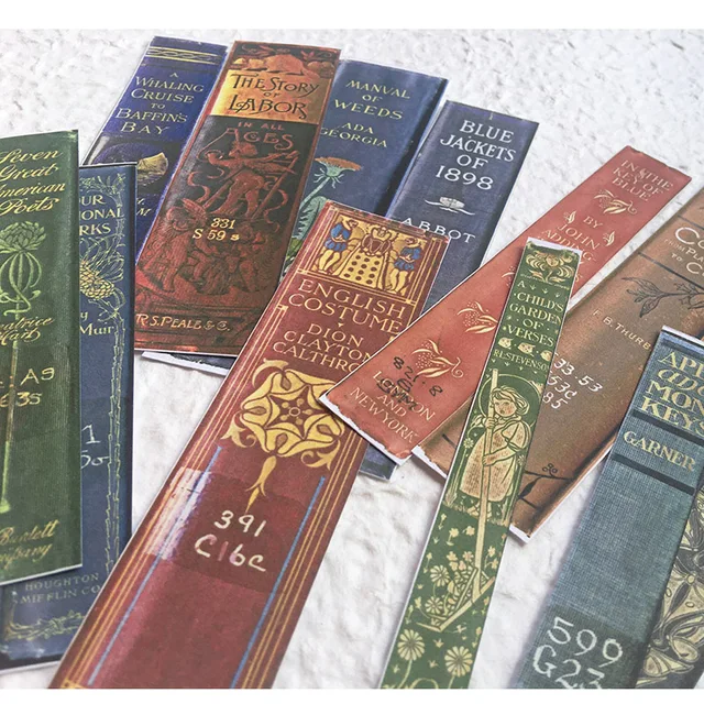 Antique book spine stickers for journaling or scrapbooking –  BluebellHillCrafts