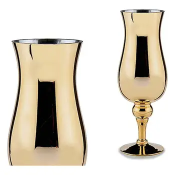 

Candleholder Crystal Gold (13,5 x 35 x 13,5 cm)