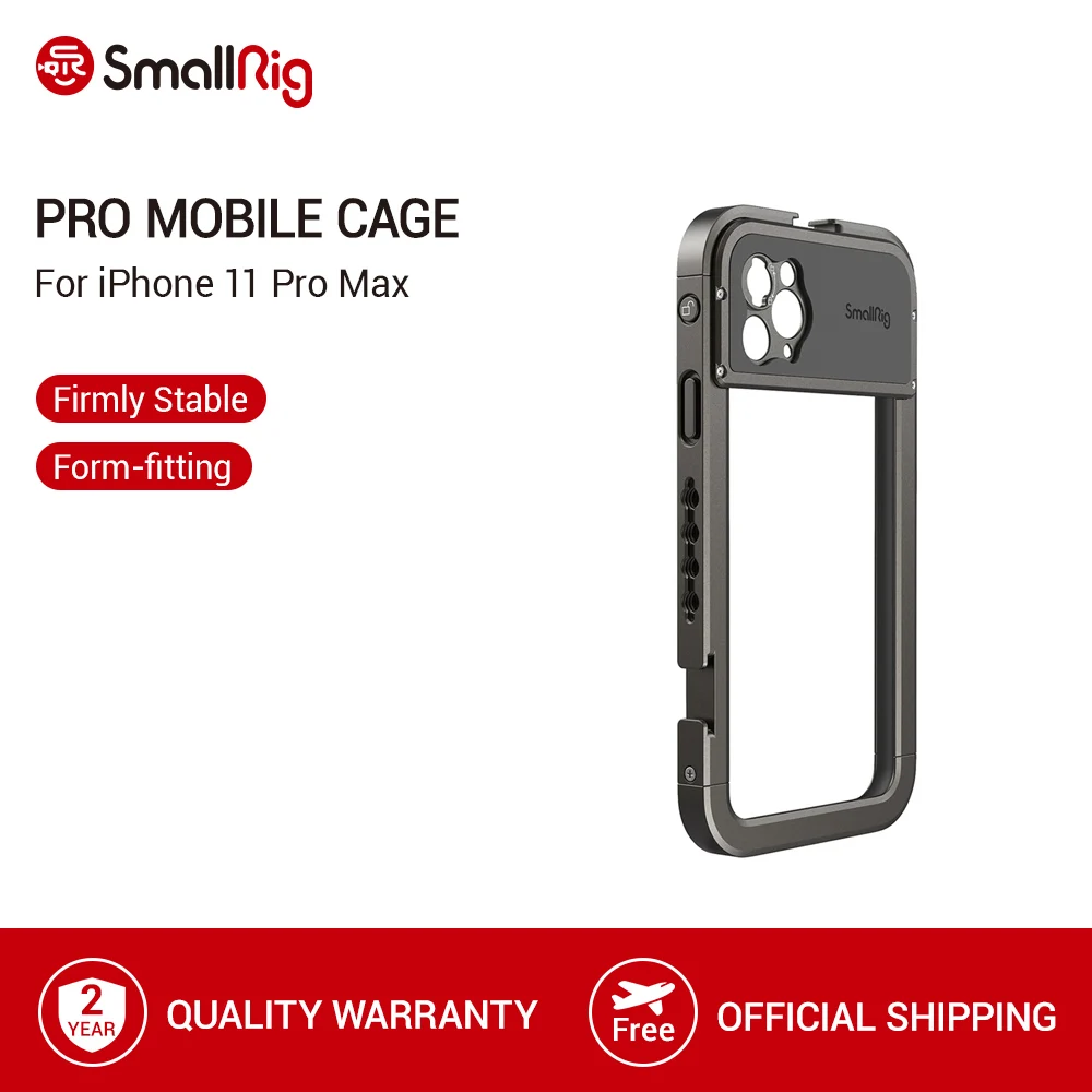 

SmallRig Pro Mobile Cage For iPhone 11 Pro Max Pocket Protective With Cold Shoe Mounts Vlog Shooting kit - 2778
