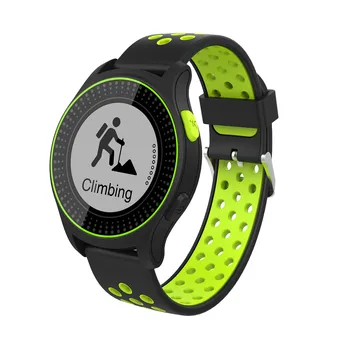 

AXSOM Electronics-ZEUX. Sports Smart watch with GPS. Touch screen. Color Black/green.