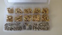 Brass Washer Screw-Nut Standoff-Spacer Assortment-Kit Female M3 Pan-Head 910pcs/Set 