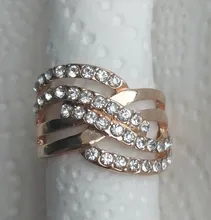 FDLK-Anillo de aleación de lujo para mujer, con incrustaciones, regalo de joyería