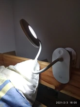 Study Lamps Magnifier Touch-Clip Gooseneck Usb-Table-Light Flexo Rechargeable 18650 Battery