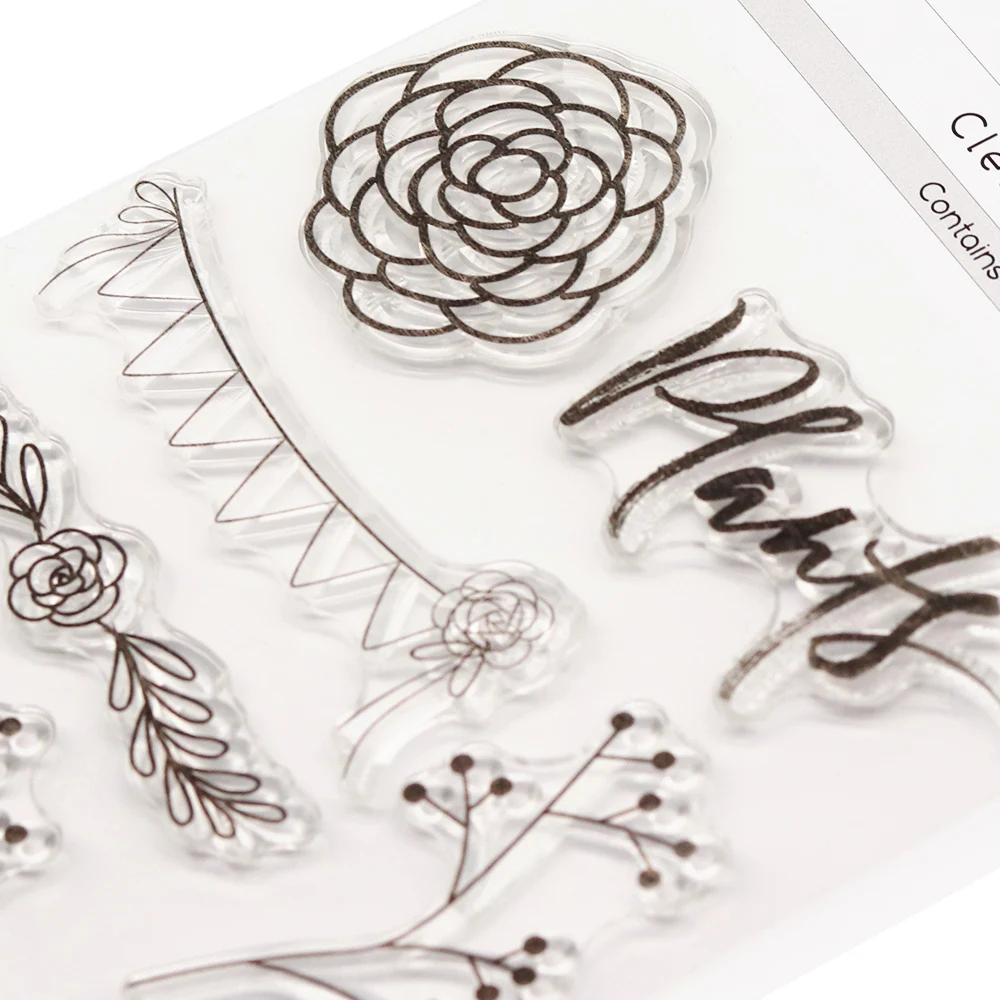 Creative Path Clear Stamps Seal Transparent Silicone Garden Reusable DIY Crafts Scrapbooking Cardmaking Journaling Decorations