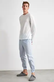 

Trendyol Striped Jogger Woven Sleepwear Six THMAW21PJ0017