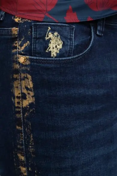 U.S. POLO ASSN. Синие узкие джинсовые брюки