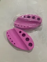 Soporte ovalado de silicona para herramientas de tatuaje, soporte para Microblading, pigmento, taza para tinta, máquina de maquillaje permanente, accesorios para tatuaje