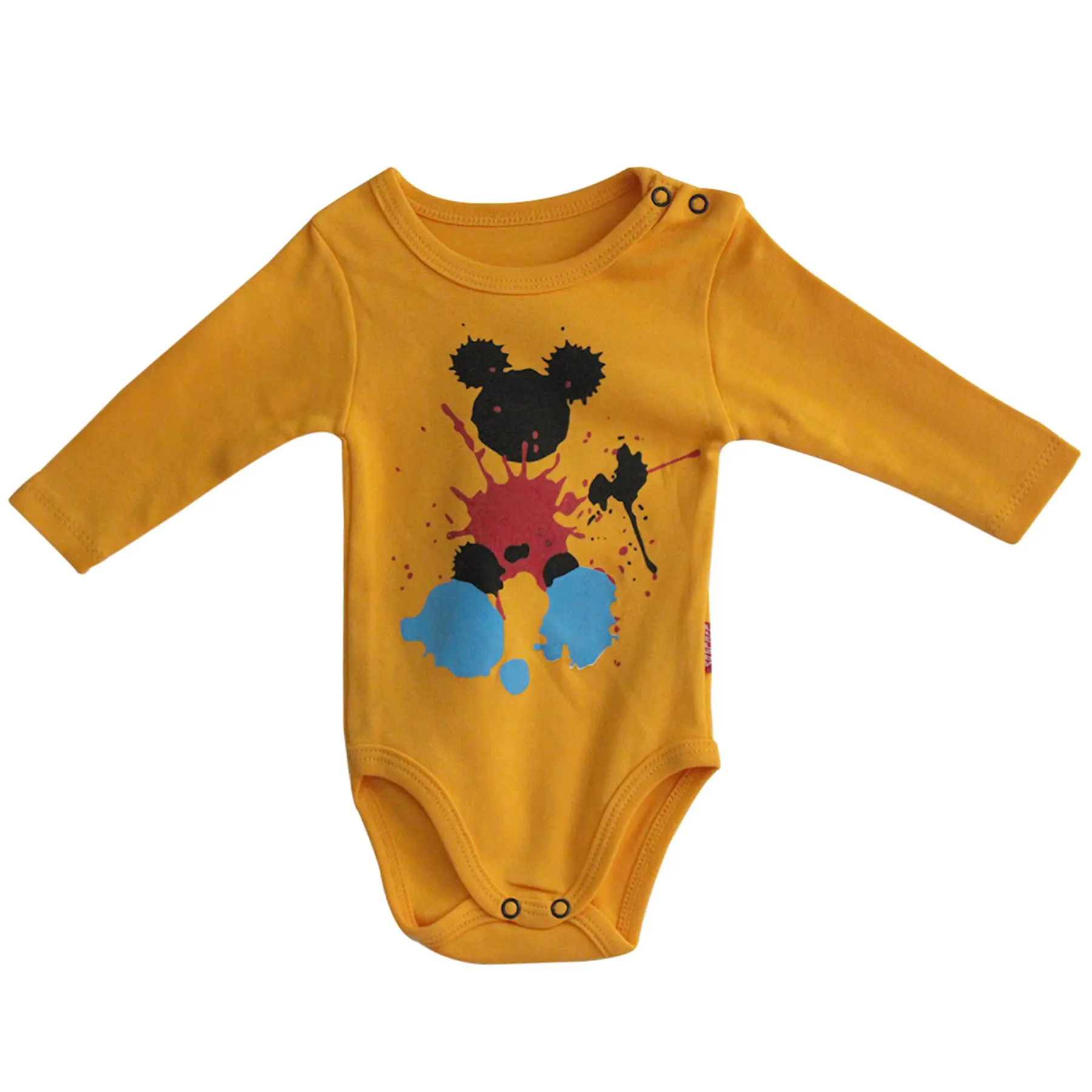 

Mickey Printed Long Sleeve Yellow The Zibin