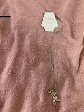 Collar de Ángel para mujer y niña, colgante de fuente antigua inglesa, gargantilla de cadena con letras, joyería de aleación con estilo