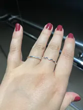 Anillos de dedo de Plata de Ley 925 para mujer, sortija curva Simple y delgada, dorado plateado, liso, salvaje, para chica, joyería a rayas para boda