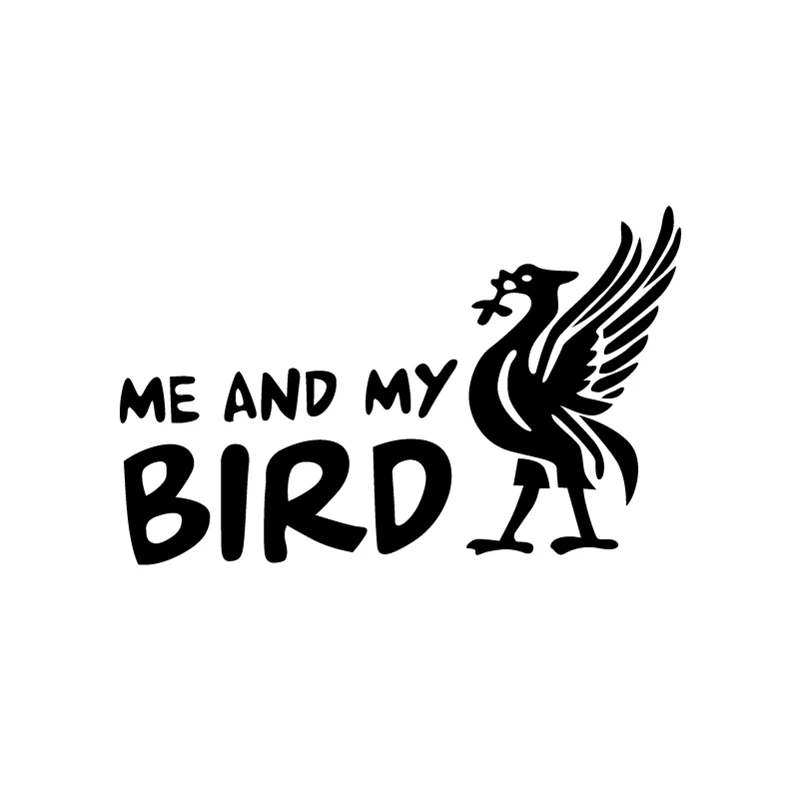 Car Styling Me and My Bird Liver Bird Liverpool Sticker Car Window Decor, Laptop Decals for Apple MacBook Air/ Pro Decoration