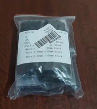 Tubing-Tube Wrap-Cable Sleeving Electrical-Wire Heat-Shrink Weatherproof Black 127pcs