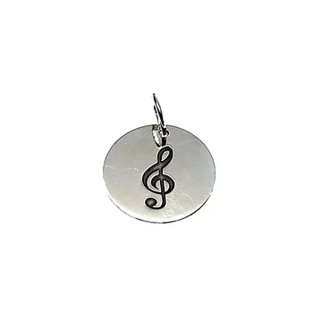 

Pendant sterling silver 18mm 925m. Disk key Sun [AA7793]