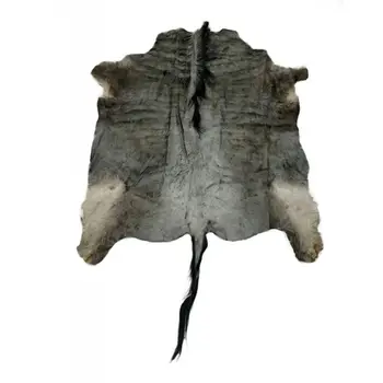 

African wildebeest Zerimar natural sheepskin carpet 140x130 cm