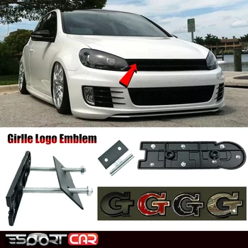 

ABS Chrome TDI Grille Rear Trunk Emblem Badge Auto Car Emblem Logo Sticker For V-W Passat MK4 MK5 MK6 Golf