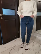 Womens Sweater Pullovers Jumpers Warm Colorfaith Korean Lady New Short Sweet Solid Minimalist