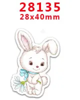28135 30 шт мультяшный персонаж плоское украшение из смолы PR 27896 - Цвет: 28135