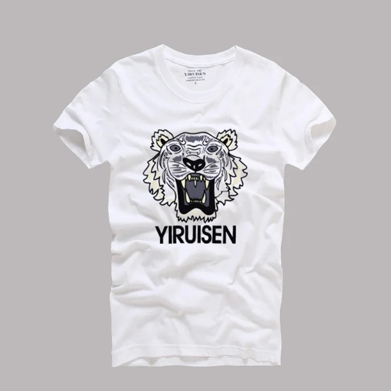 

Wholesale YIRUISEN Brand Clothing Applique Design Short Sleeve T Shirt Men 100% Cotton O-neck Fashion Summer Top Tees Tshirt