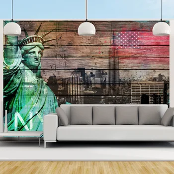 

Wall mural-symbols NYC - 350x245 cm