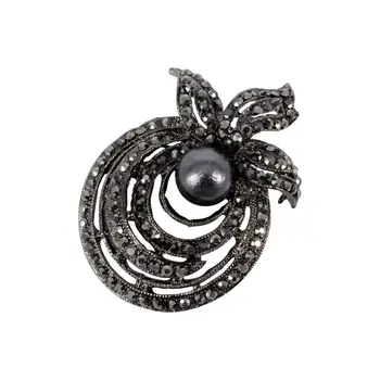 

Brooch jewelery splendor 55190 (black, lock-pin, jewelery alloy)