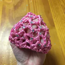 Cubierta de moño para mujer, Red para el pelo, patinaje de baile de Ballet, Crochet, Fanchon, accesorios para la cabeza con estilo de diamantes de imitación
