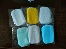 Jabón de viaje al aire libre, 300 Uds. De papel de lavado de manos, baño, limpieza, hojas de rebanada perfumadas, caja desechable, jabón portátil Mini de papel