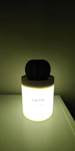 280ML Air Humidifier Soft LED Light Cactus Ultrasonic Aroma Essential Oil Diffuser 