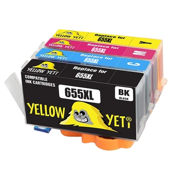 

4pcs HP 655 XL Ink Cartridges for HP655 655XLHP Deskjet Ink Advantage 3525 4625 4615 5520 5525 6520 6525 e-All-in-One Printer