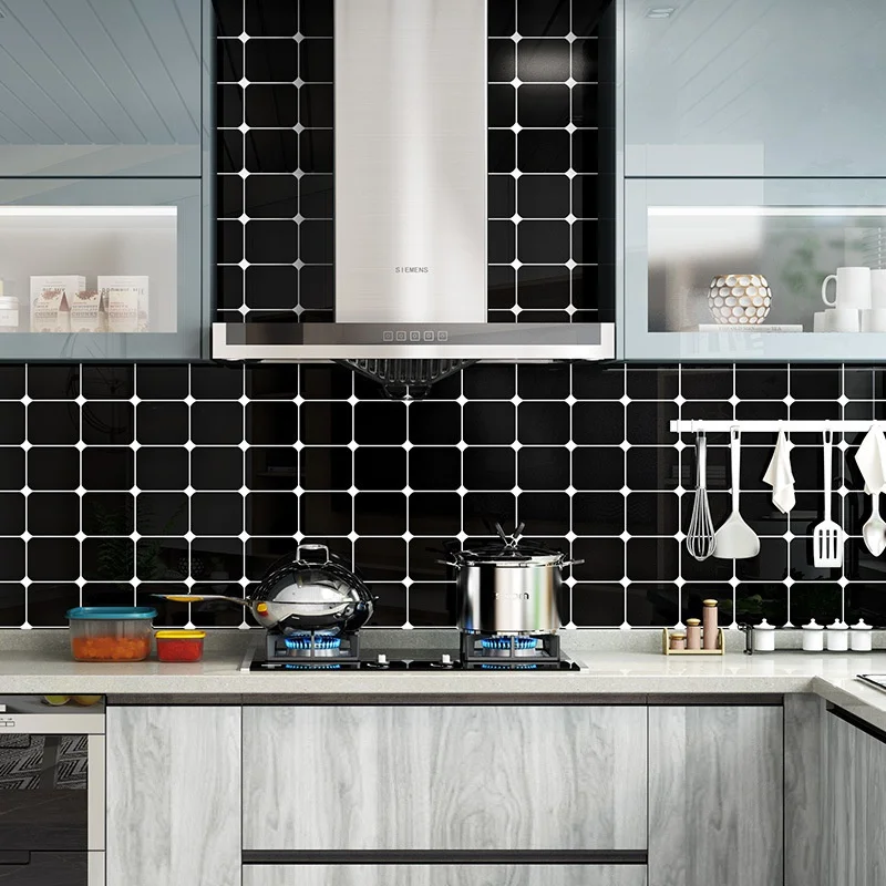 

Waterproof Wallpaper Self Adhesive Wall Sticker Kitchen Bathroom Wall Decals Countertop Tabletop Decor