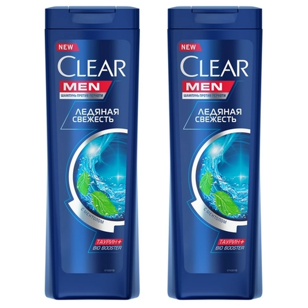 Shampoo for men Clear Men antibacterial effect, ice freshness with