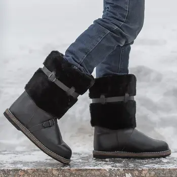 

Boots men's natural short, felt and molded sole, winter boots, hunting, frost-resistant, wool, fishing