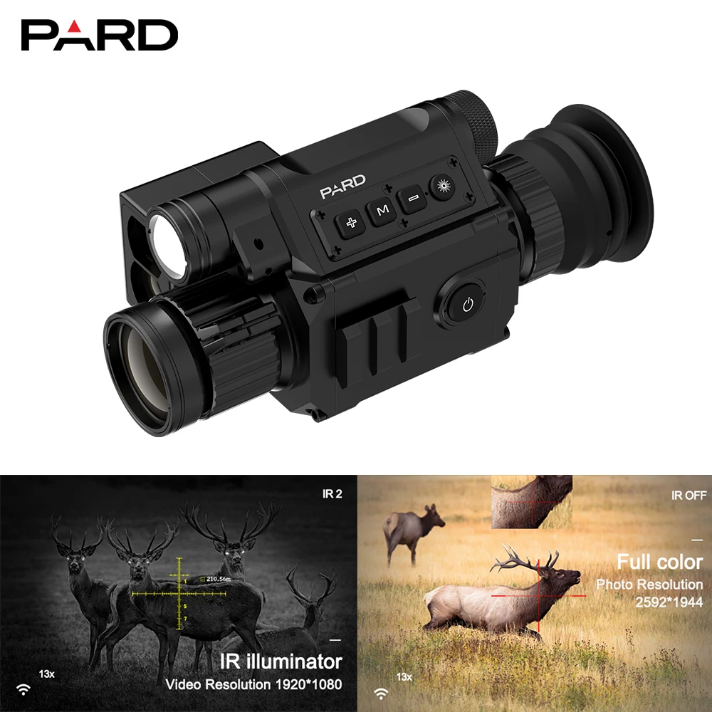Цифровой прицел дневного и ночного видения PARD NV008LRF Plus с дальномером для винтовки