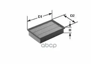 Фильтр Воздушный Mercedes-Benz: Viano 03-, Vito Автобус 03-, Vito Фургон 03- Clean filters арт. MA3143