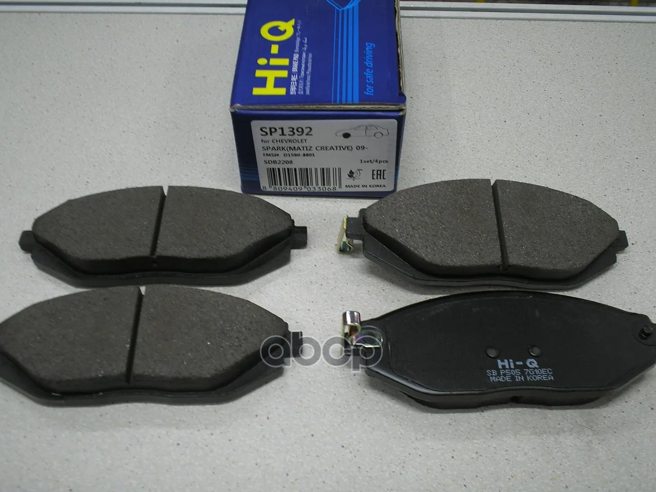 Колодки Тормозные Chevrolet Spark 10- Передние Sangsin Brake Sp1392 Sangsin brake арт. SP1392