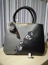 Bandolera bordada de cuero para mujer, bolso de mano femenino, 2020
