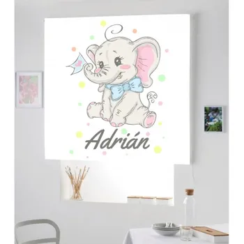

Blind Iroa customizable Digital Infant Elephant 002! ROLLER BLINDS TRANSLUCENT PERSONALIZED WITH NAME! (100X170)