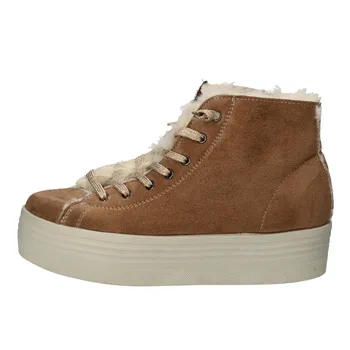 

2 STAR women Sneakers brown suede