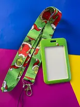 Dr seuss-porta tarjetas de crédito de gato de Navidad, tarjetero titular de la identificación, bolso de viaje para estudiante y mujer, funda para tarjetas de negocios, accesorios para insignia, regalos