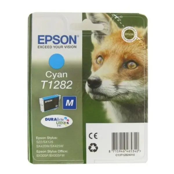Чернильный картридж Epson C13T128240 голубой