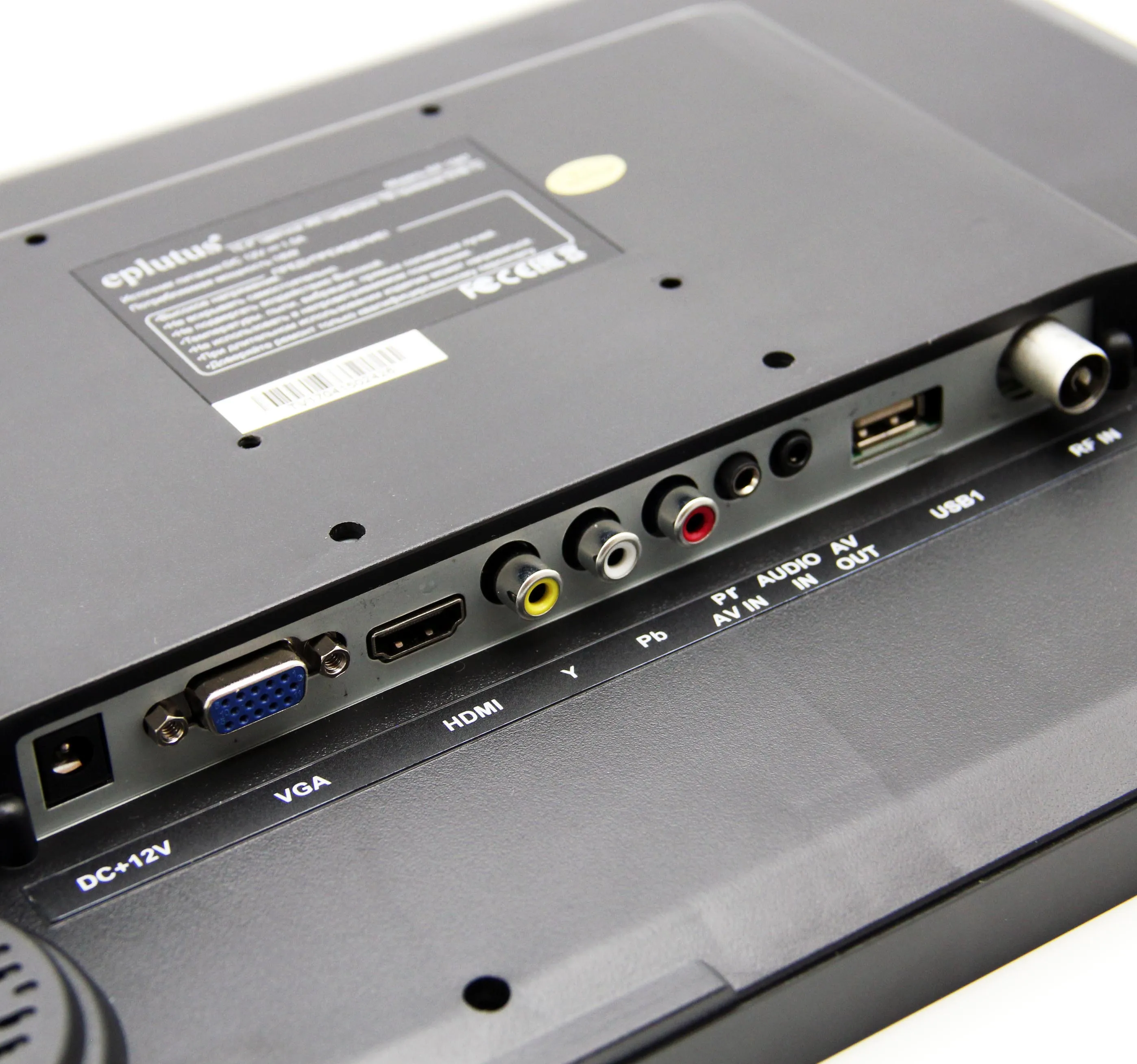 ТВ с цифровым тюнером DVB-T2 15,4 “Eplutus EP-158T цифровое и Аналоговое ТВ на стене и в автомобиле