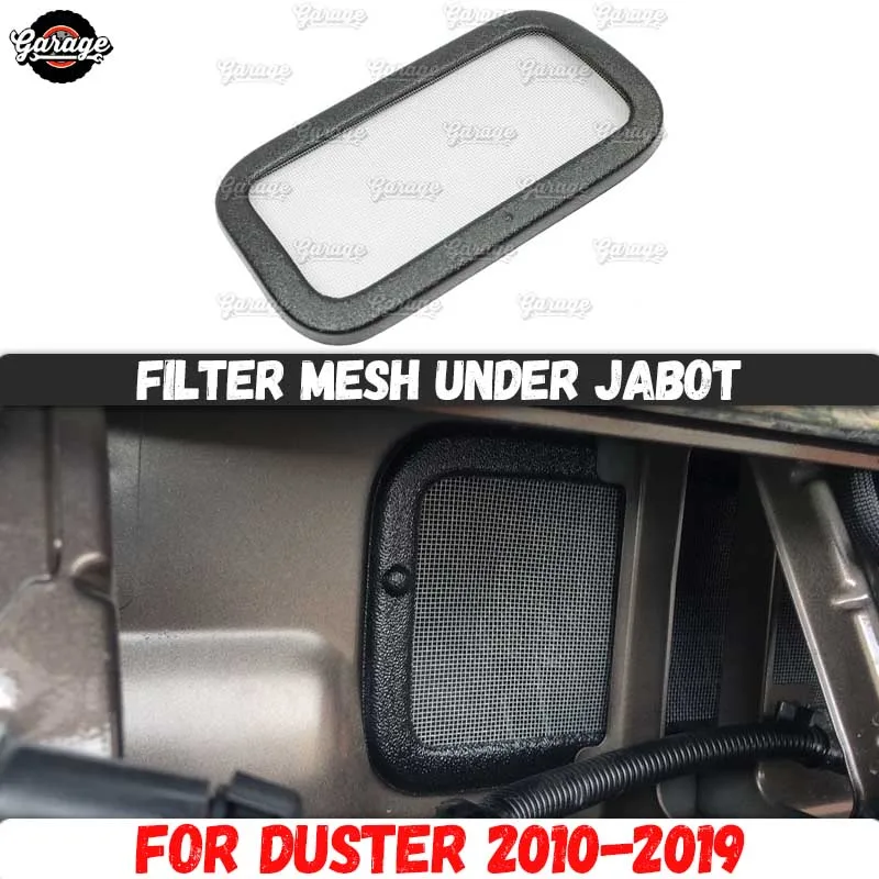 르노 더 스터 2010-2019 용 필터 메쉬 jabot ABS 플라스틱 액세서리 가드 기능 커버 보호 패드, 자동차 스타일링 튜닝