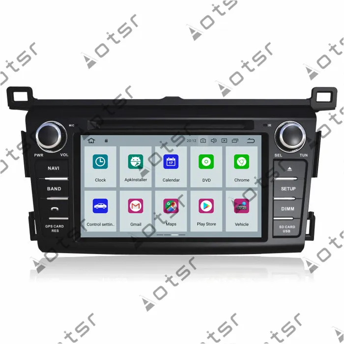 " Android 9,0 дюйм/сек, gps навигации автомобильное радио DVD проигрыватель для Toyota RAV4 2013 головное устройство мультимедиа кассетный плеер Регистраторы